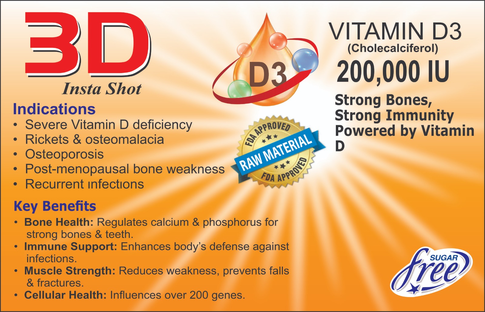 3d Insta Shot Drops (Vitamin D3 Cholrcalciferol) box pack – WIMITS Pharmaceuticals