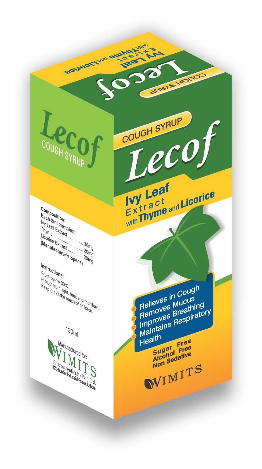 Lecof Syrup (Ivy Leaf Extract) strip pack – WIMITS Pharmaceuticals