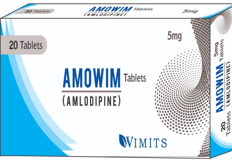 Amowim 10mg Tablet (Amlodipine As Besylate) strip pack – WIMITS Pharmaceuticals