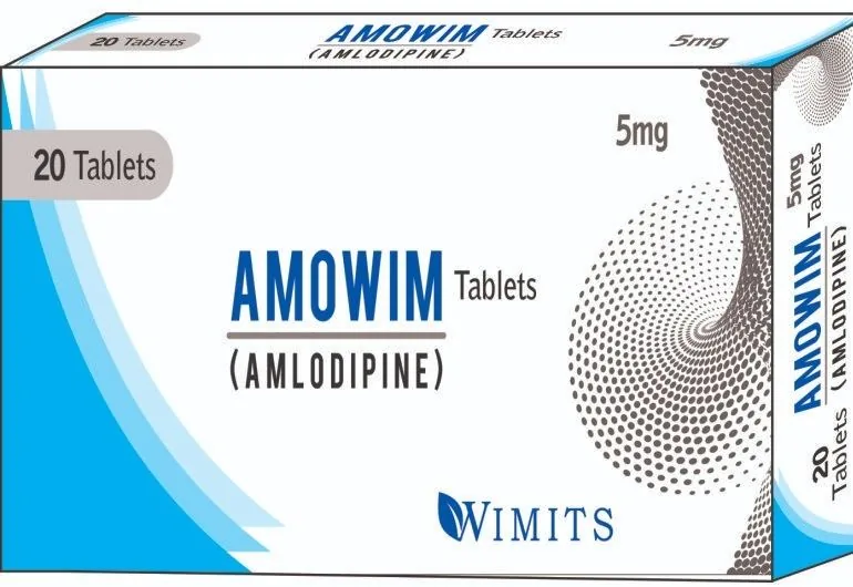 Amowim 10mg Tablet (Amlodipine As Besylate) strip pack – WIMITS Pharmaceuticals
