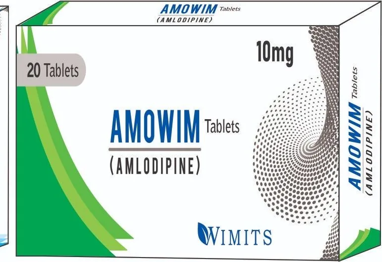 Amowim 5mg Tablet (Amlodipine As Besylate) strip pack – WIMITS Pharmaceuticals