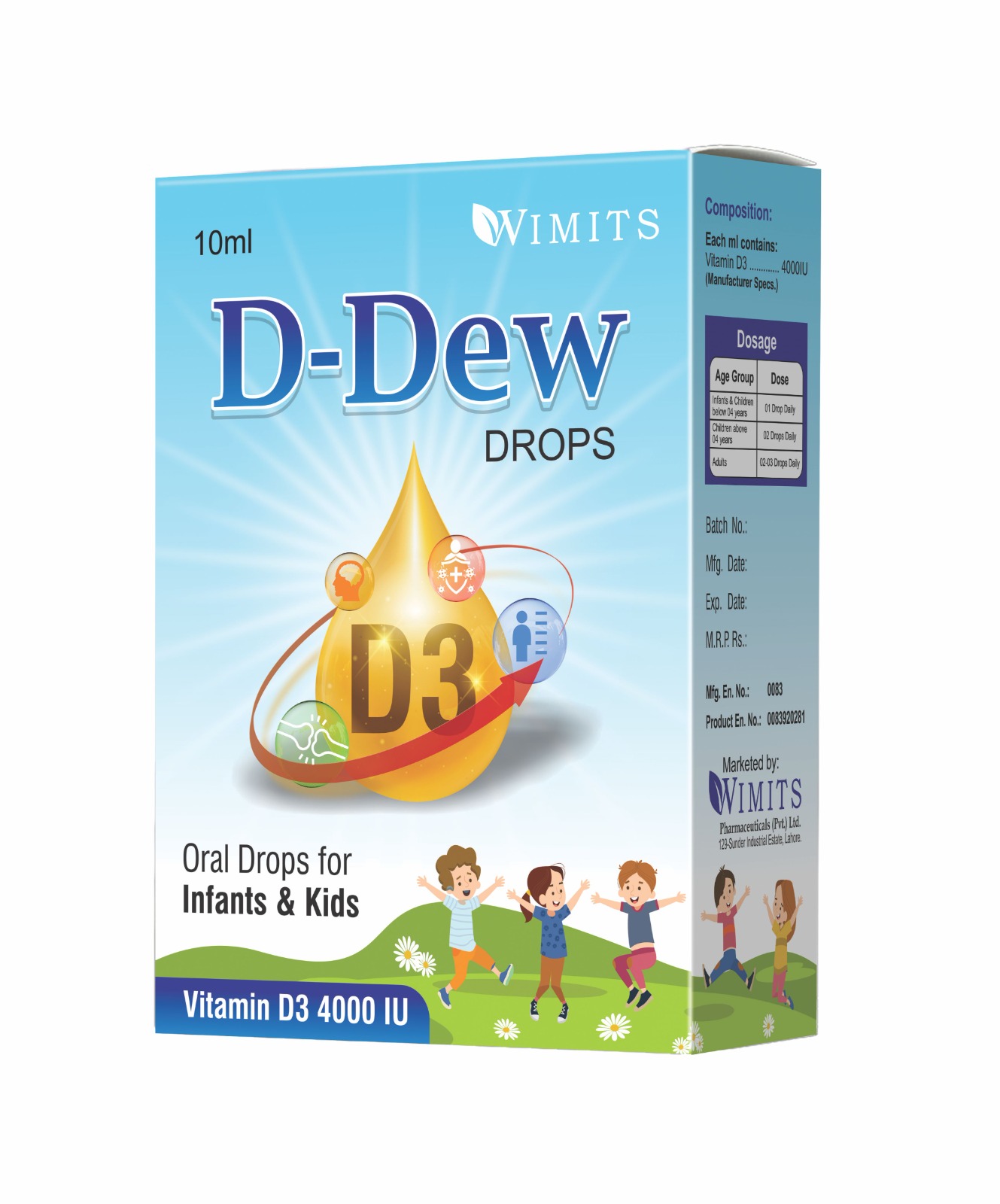 D-Dew Drops (Vitamin D) strip pack – WIMITS Pharmaceuticals