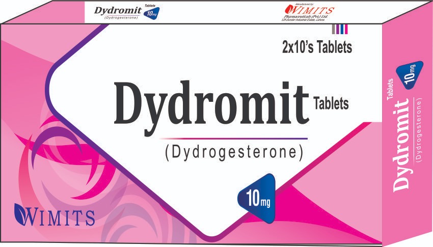 Dydromit 10mg Tablet (Dydrogesterone) strip pack – WIMITS Pharmaceuticals