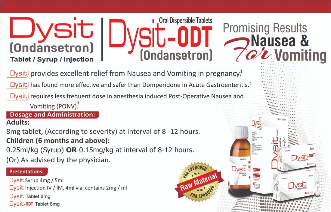 Dysit Injection (Ondansetron) box pack – WIMITS Pharmaceuticals