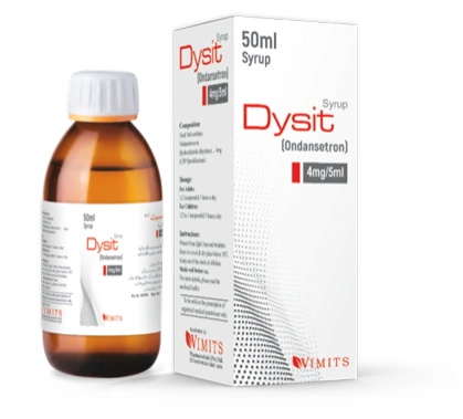 Dysit  Syp (Ondansetron) packaging photograph, WIMITS Pharmaceuticals
