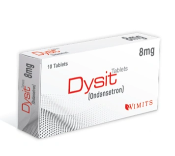 Dysit 8mg Tab (Ondansetron) packaging photograph, WIMITS Pharmaceuticals