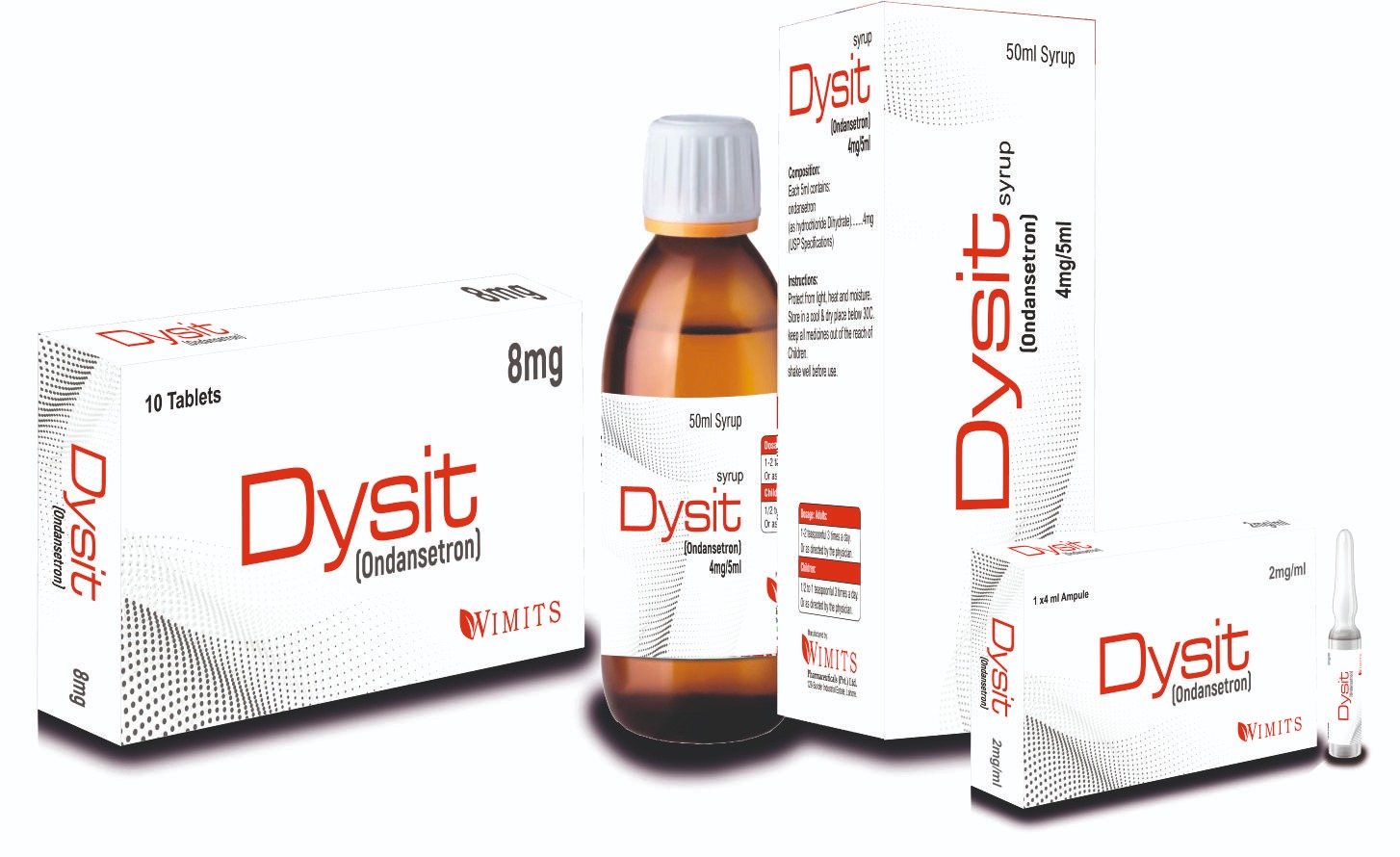 Dysit Syrup (Ondansetron) strip pack – WIMITS Pharmaceuticals