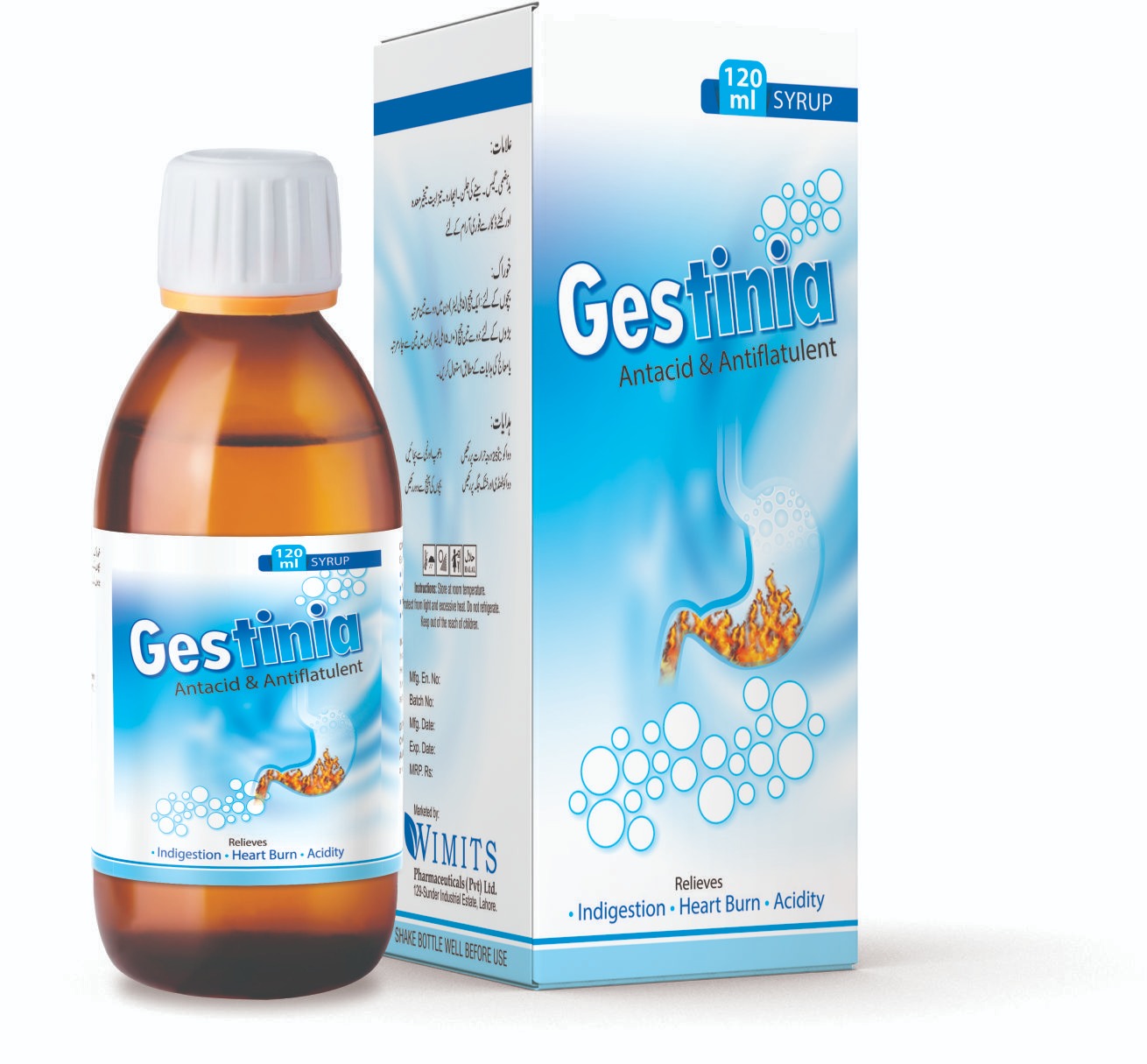 Gestinia Syrup (Zingiber officinal) strip pack – WIMITS Pharmaceuticals