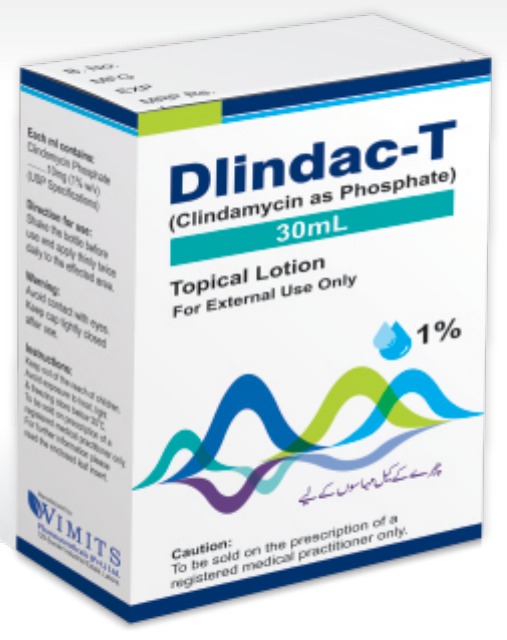 Dlindac-T Lotion (Clindamycin as Phosphate.........1%) – Wimits Pharmaceuticals
