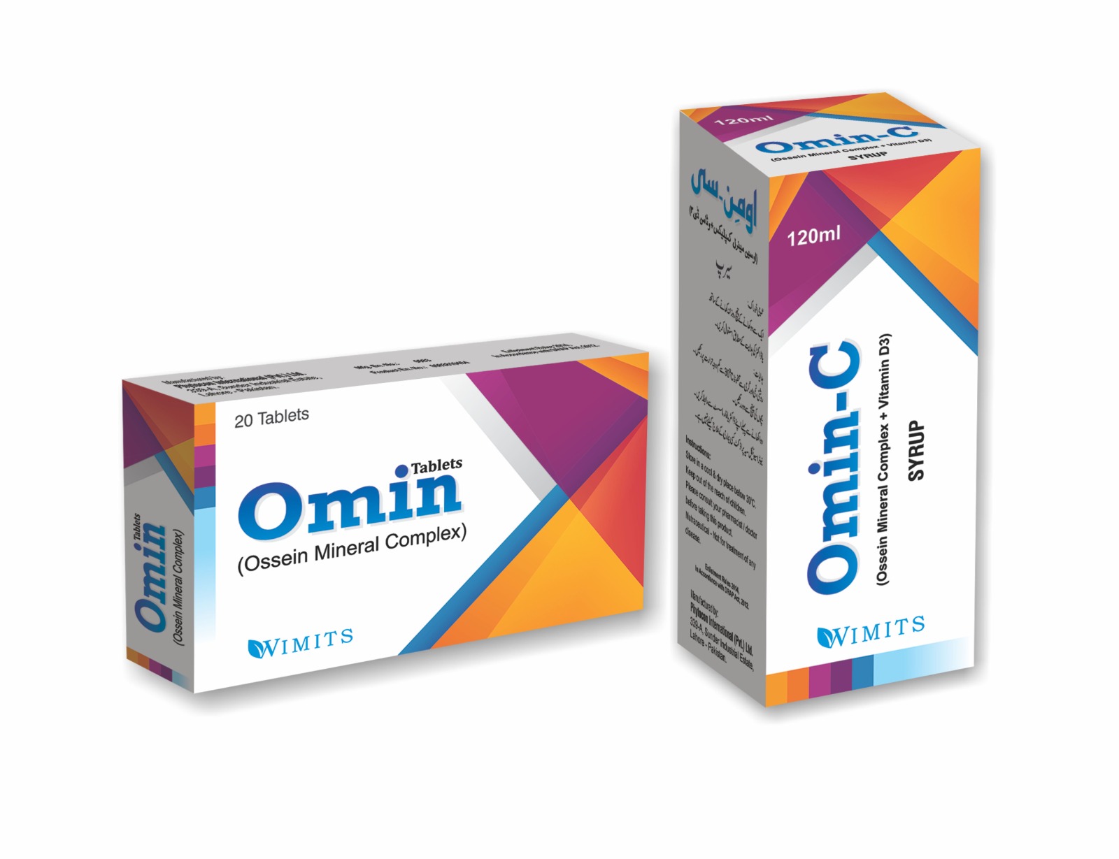Omin-C Syrup (Ossein Mineral Complex) strip pack – WIMITS Pharmaceuticals