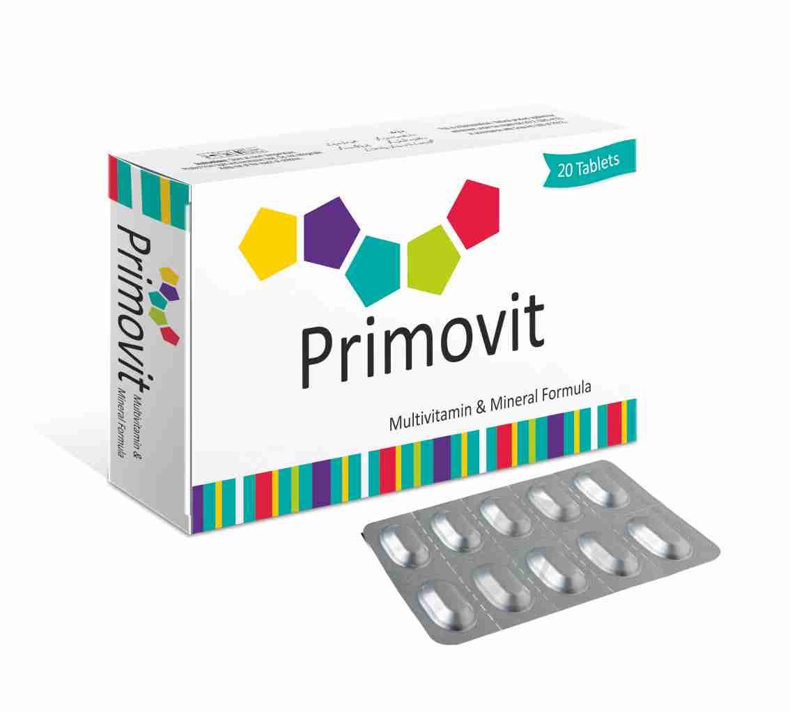 Primovit Syrup (Multivitamin + L-Lysine) strip pack – WIMITS Pharmaceuticals
