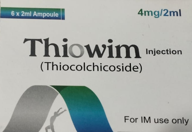 Thiowim 4mg/2ml Injection (Thiocolchicoside) strip pack – WIMITS Pharmaceuticals