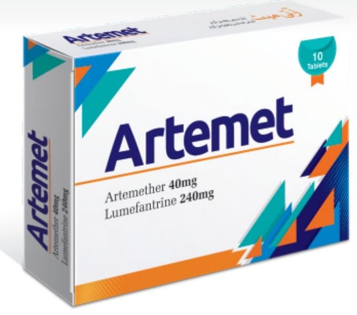 Artemet Tablet (Artemether 40mg + Lumefantrine 240mg) – Wimits Pharmaceuticals