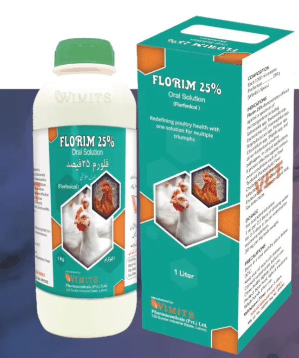 FLORIM-25% Oral-Solution-Each 1000ml contains: Florfenicol....250m   (Wimits Specs) – Wimits Pharmaceuticals