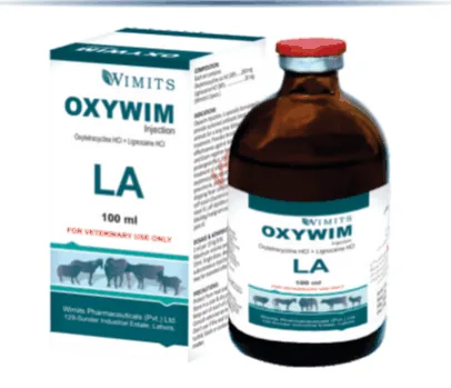 OXYWIM Injection-Each ml contains: Oxytetracycline as HCL (BP)....200mg   Lignocaine HCL (BP)....20mg  (Wimits Specs) – Wimits Pharmaceuticals