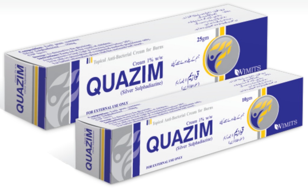 Quazim Cream (Silver Sulphadiazine.............1% w/w) – Wimits Pharmaceuticals