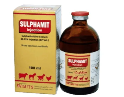 SULPHAMIT Injection-(for 1 ml)-Sulphadimidine Sodium....333.3mg   (BP Vet. Specs) – Wimits Pharmaceuticals